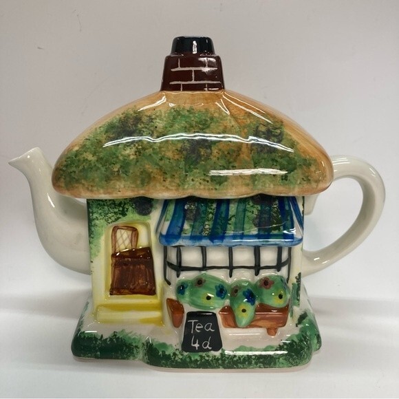 Tony Carter Tea Shop Teapot Pier 1 Carters of Suffolk Made in England Vintage - Picture 1 of 15